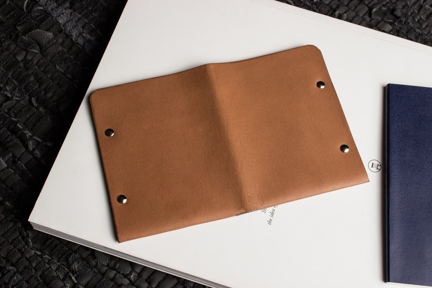 Unstitched Leather Twofold Wallet