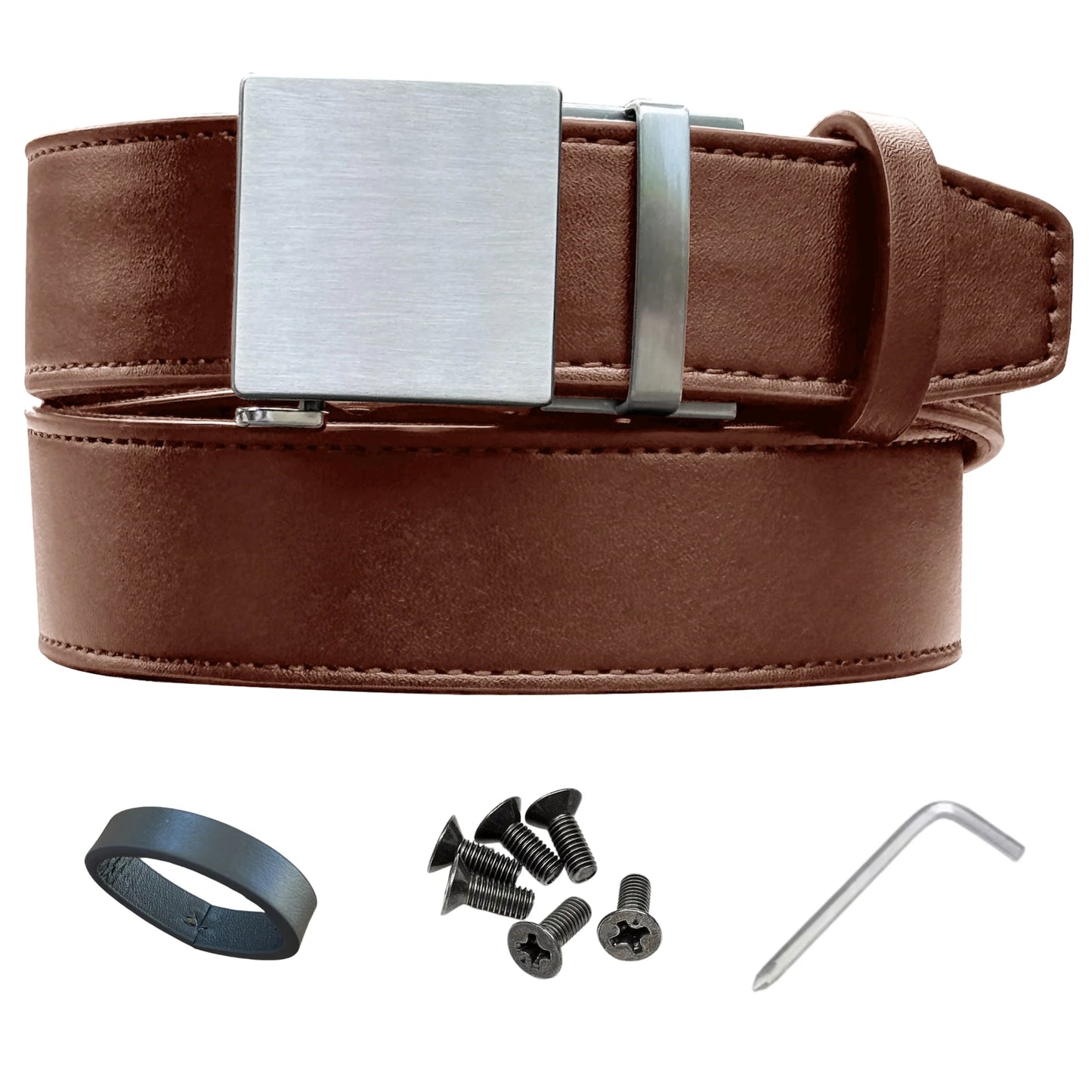 Stealth 1.0 Leather Gun Belt 1.5", Standard Up to 46" Waist, Brown