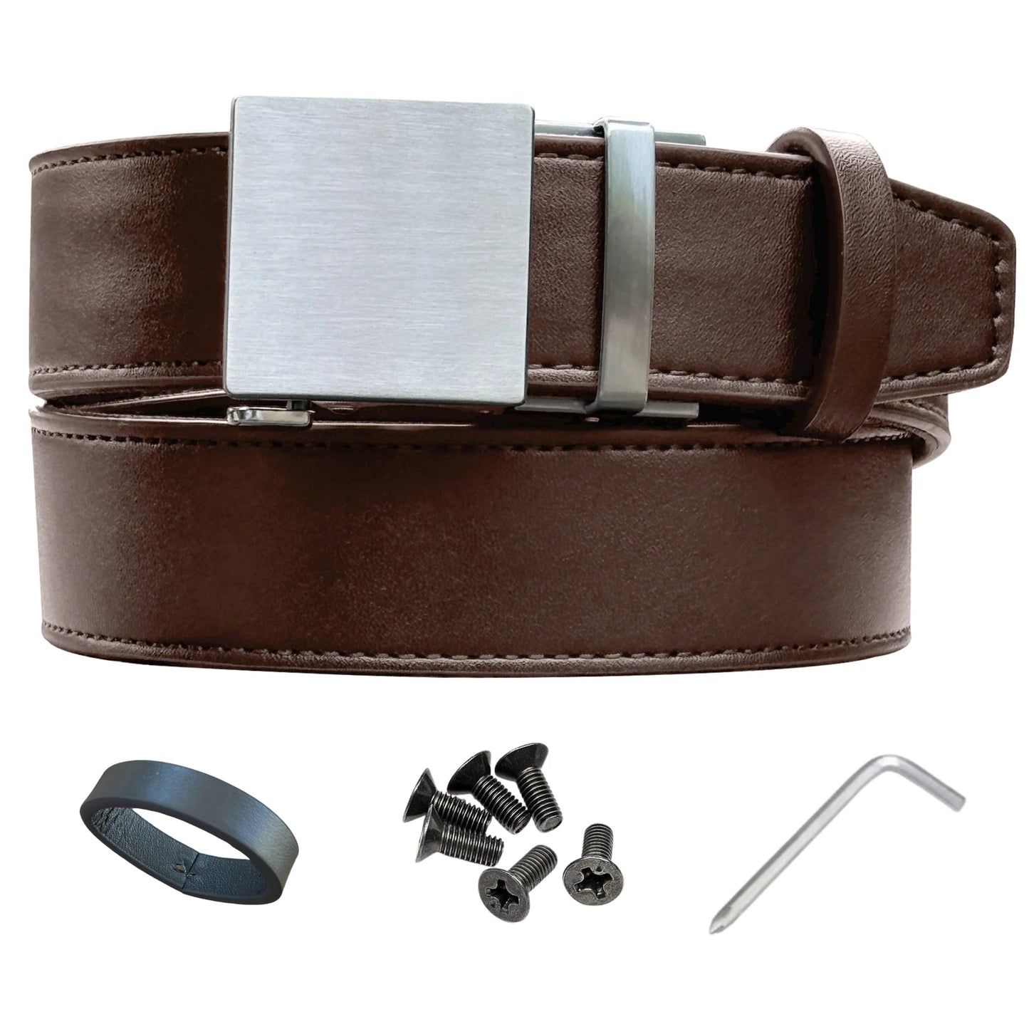 Stealth 1.0 Leather Gun Belt 1.5", Standard Up to 46" Waist, Cognac