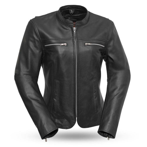 Liza - Cafe Motorcycle Leather Jacket