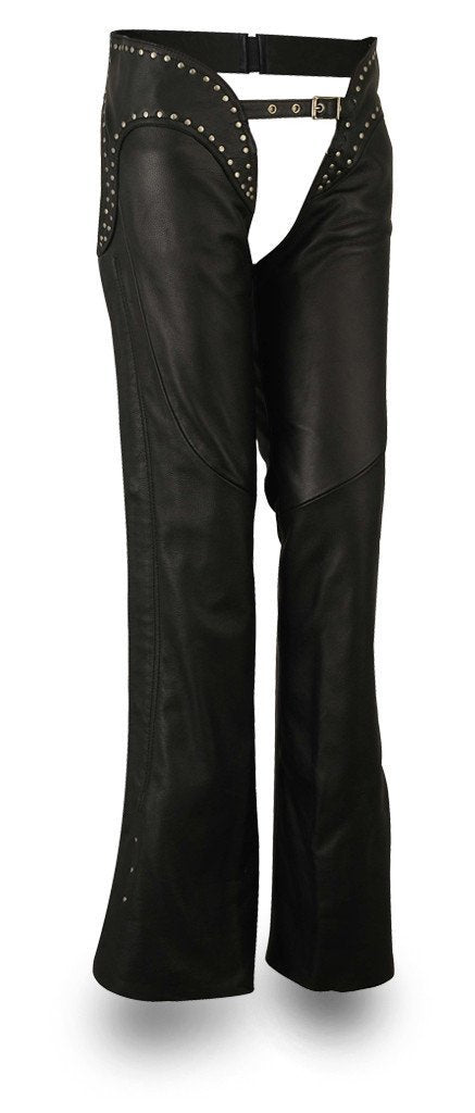 Riser – Women’s Leather Chaps in Soft Naked Cowhide