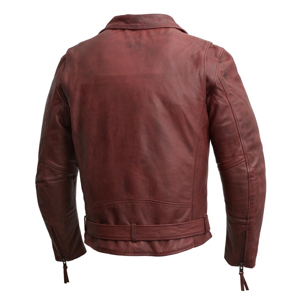 Fillmore - Men's Leather Motorcycle Jacket (Oxblood)