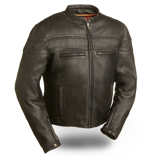 Stakes Racer - Men's Motorcycle Leather Jacket