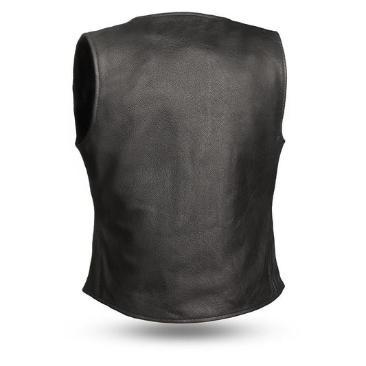 Honey Badger Ladies Leather Vest – Tall Sizes Available