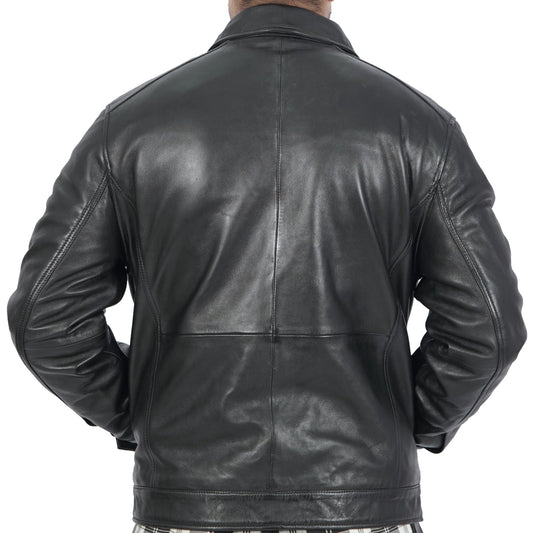 George Classic Black Leather Jacket