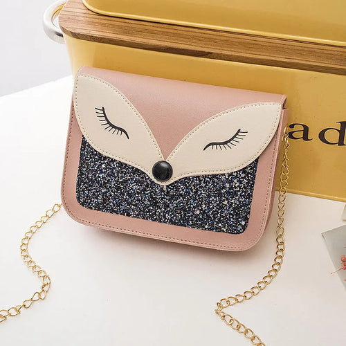 Elegant Fox Print Fashion Cross-Body Shoulder Bag With