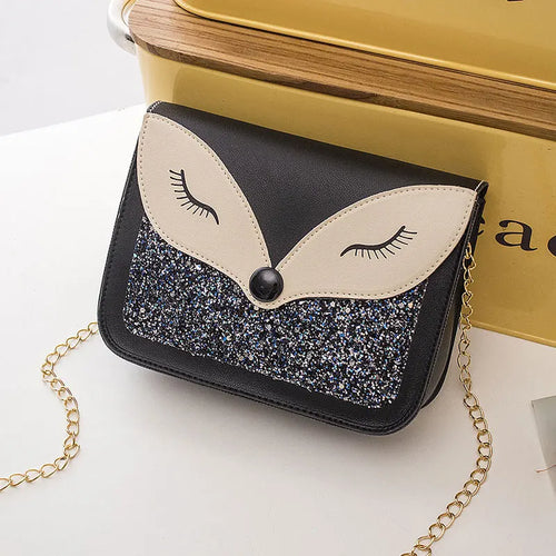 Elegant Fox Print Fashion Cross-Body Shoulder Bag With