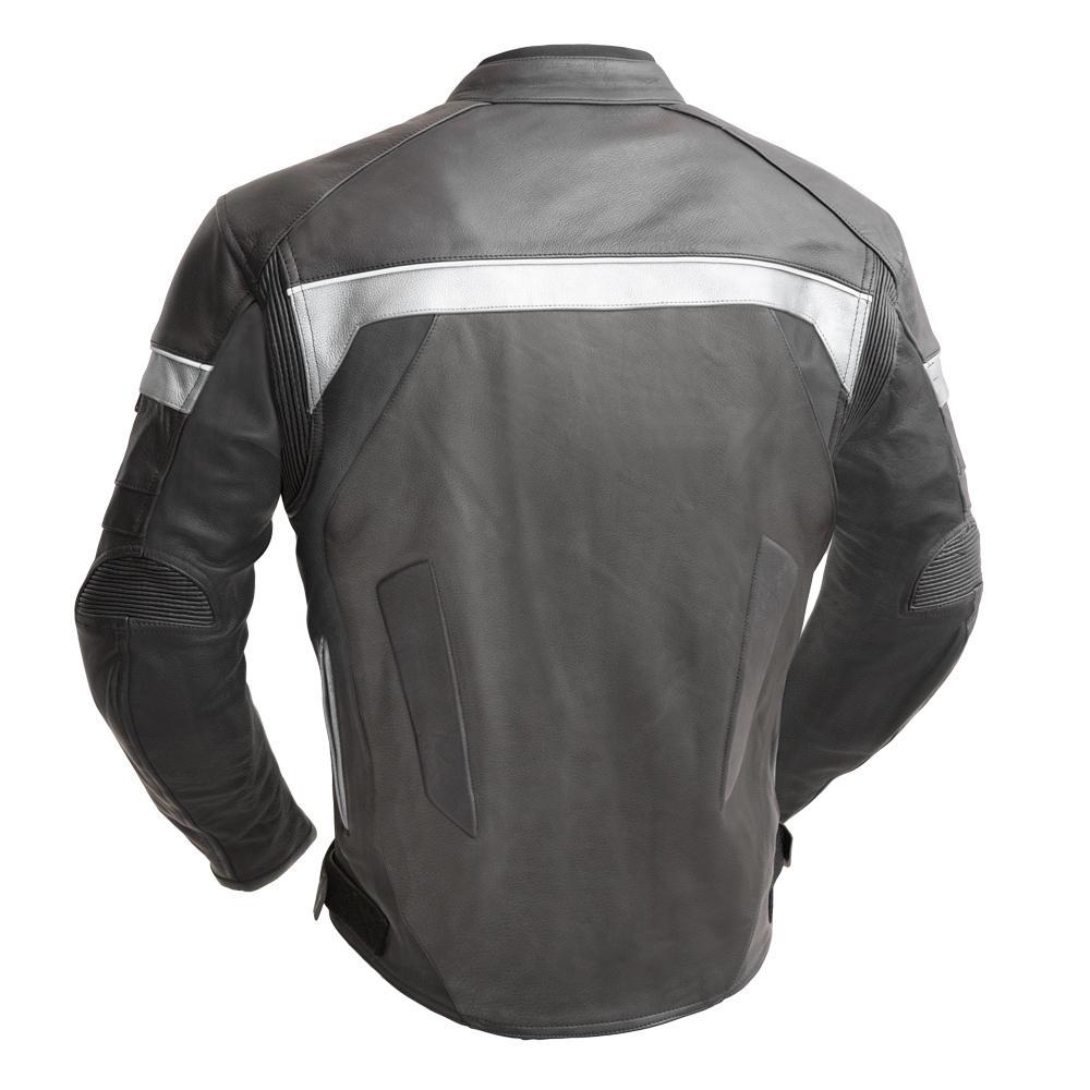 Leather Cowhide Racing Jacket