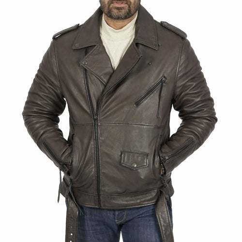 Lorenzo  Comfortable Brown Leather Jacket