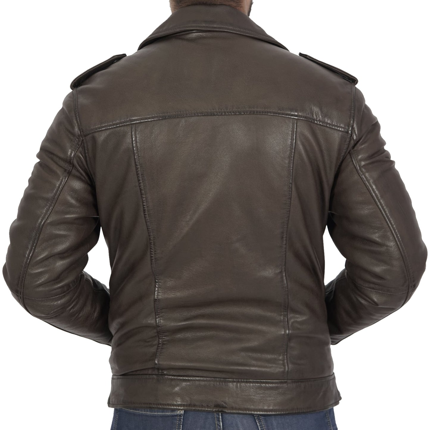 Lorenzo  Comfortable Brown Leather Jacket