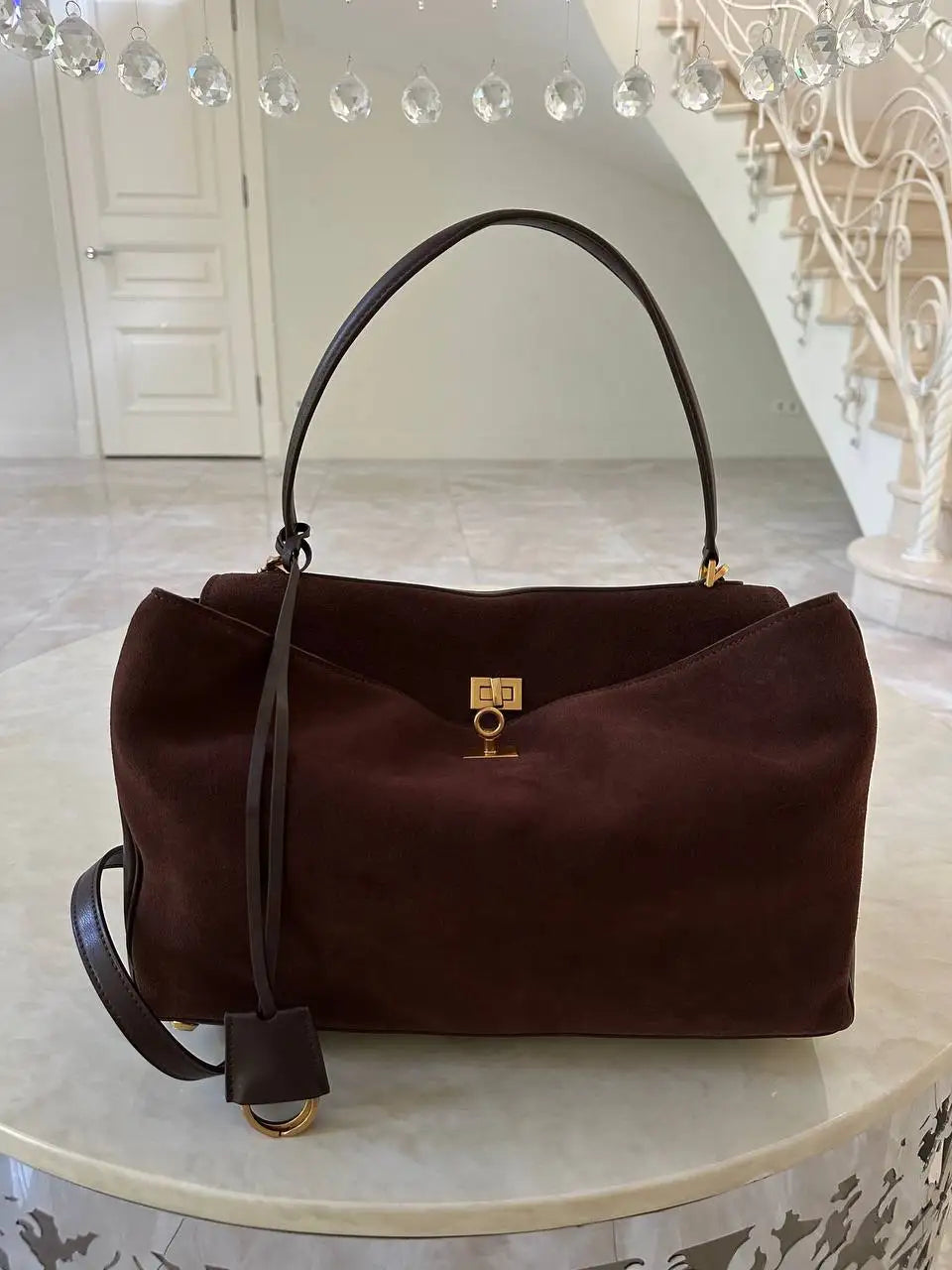 Luxury Brand Rodeo Women Bags Genuine Leather Brown Suede Women Totes