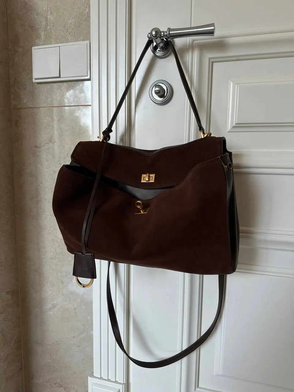 Luxury Brand Rodeo Women Bags Genuine Leather Brown Suede Women Totes