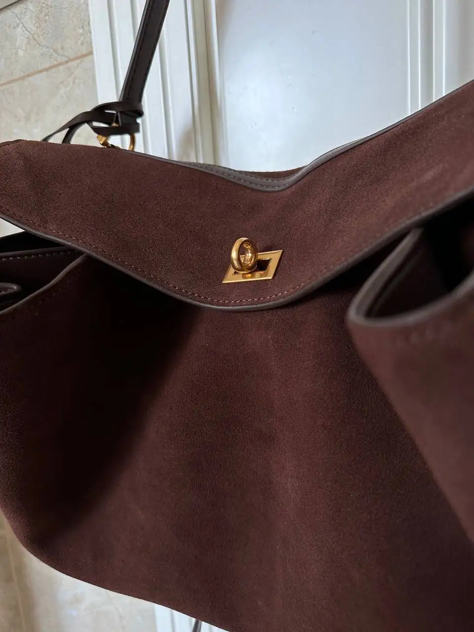 Luxury Brand Rodeo Women Bags Genuine Leather Brown Suede Women Totes