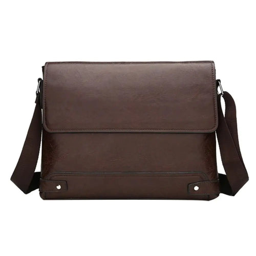 Briefcase For Men PU Leather Tote Boston Commuting Laptop Shoulder