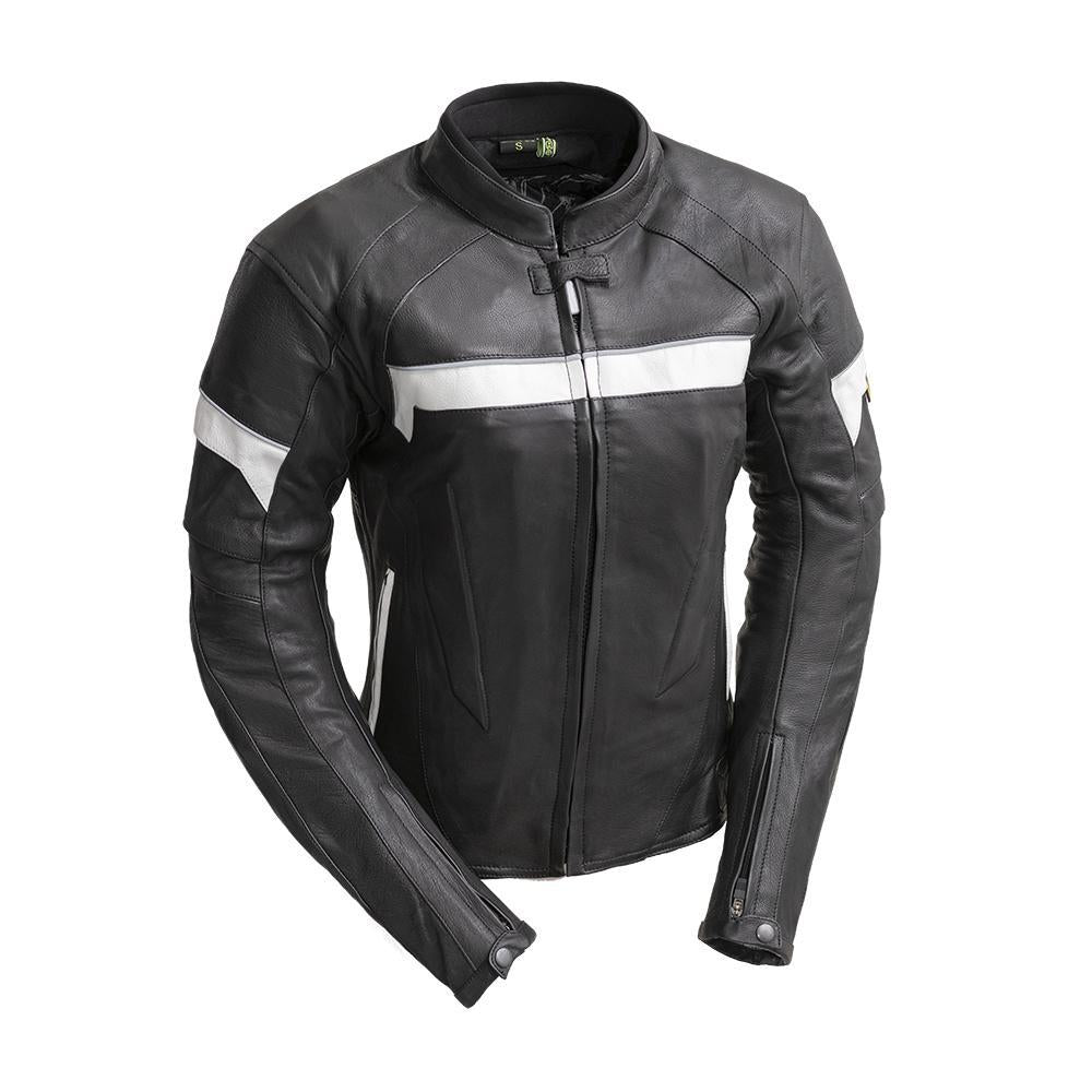 Leather Cowhide Racing Jacket