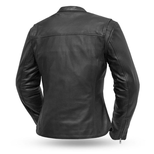 Liza - Cafe Motorcycle Leather Jacket