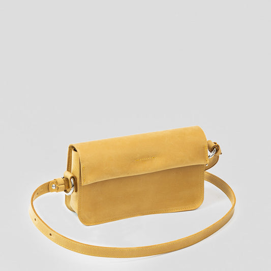 Classy Leather Shoulder Bag (Yellow)