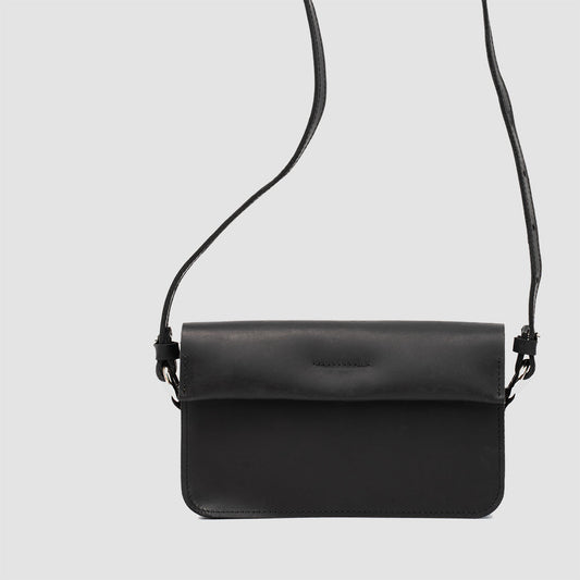 Classy Leather Shoulder Bag (Black)